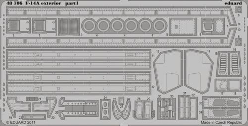Detailset F14 Tomcat exterior (Hobby Boss) E48-706