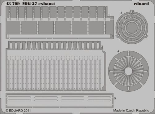 Detailset MiG27 Flogger Exhaust  (Italeri)  E48-709