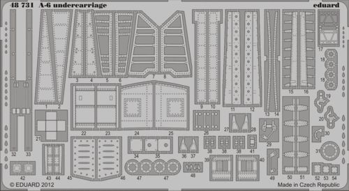 Detailset Grumman A6E Intruder Undercarriage (Kinetic)  E48-731
