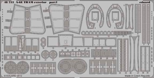 Detailset Grumman A6E TRAM Intruder exterior (Kinetic) E48-733