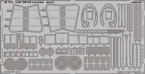 Detailset Grumman A6E TRAM Intruder exterior (Kinetic)  E48-733