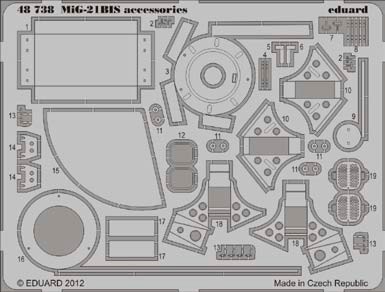 Detailset Mikoyan MiG21Bis accessories (Eduard)  E48-738