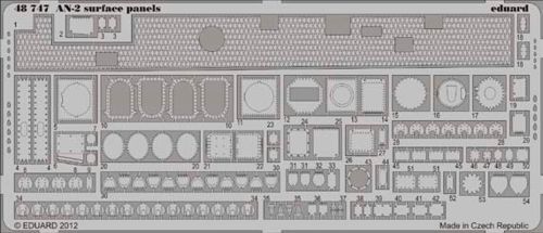 Detailset Antonov AN2 Surface Panels (Hobby Boss)  E48-747