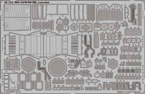 Detailset Mikoyan Mig23M/ML/MF Flogger Interior (Trumpeter) E48-755