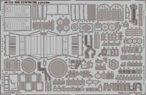 Detailset Mikoyan Mig23M/ML/MF Flogger Interior (Trumpeter)  E48-755