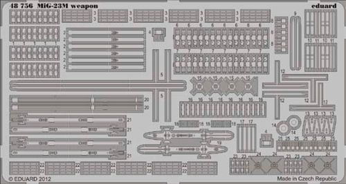 Detailset Mikoyan Mig23M/ML/MF Flogger Weapons (Trumpeter) E48-756