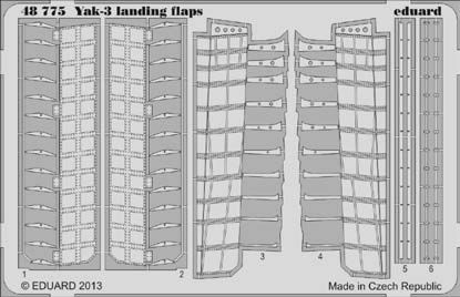 Detailset Yakovlev Yak3 Landing Flaps (Zvezda)  E48-775