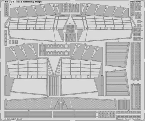 Detailset Tupolev Tu2 Landing Flaps (Xutong)  E48-777