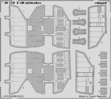 Detailset F4B Phantom Airbrakes (Academy)  E48-779
