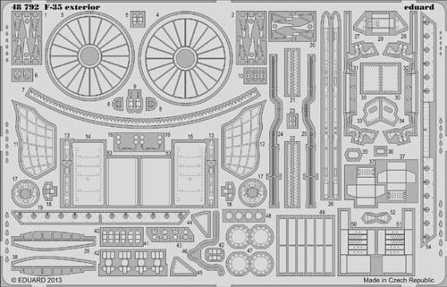 Detailset F35B Lightning II exterior (Kitty Hawk)  E48-792