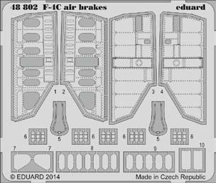 Detailset F4C Phantom airbrakes (Academy) E48-802
