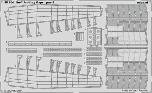 Detailset Suchoi Su2 Flaps (Zvezda)  E48-806