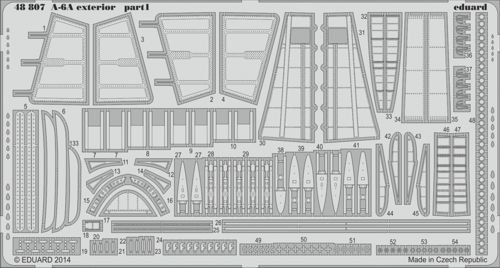 Detailset Grumman A6A Intruder Exterior (Hobby Boss)  E48-807