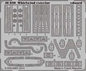 Detailset Westland Whirlwind Interior (Trumpeter) (REISSUE)  E48-830