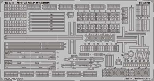 Detailset Mikoyan MiG23MLD Weapons (Trumpeter)  E48-841