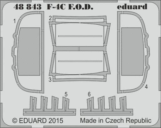 Detailset F4C Phantom FOD Guard (Academy/Ediard) E48-843