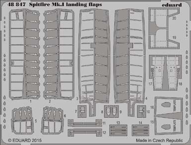 Detailset Spitfire MK1 Flaps (Airfix)  E48-847