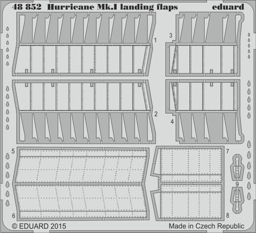 Detailset Hurricane MKI Landingflaps (Airfix)  E48-852