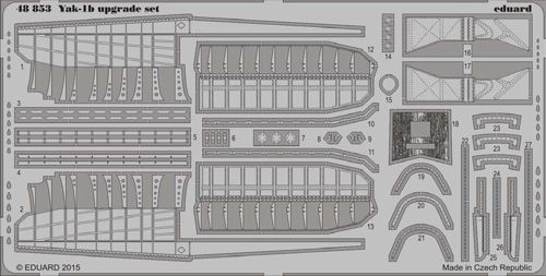 Detailset Yakovlev Yak1 (Eduard/Accurate Miniatures) E48-853
