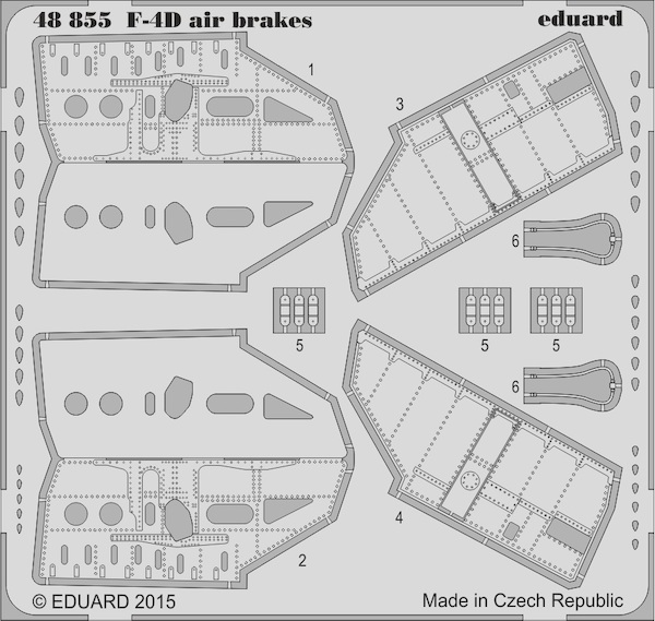 Detailset F4D Phantom Airbrakes (Academy)  E48-855