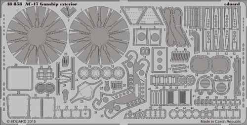 Detailset Douglas AC47 Gunship Exterior (Revell/Monogram) E48-858