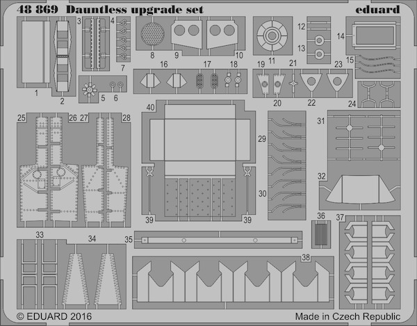 Detailset Douglas SBD Dauntless (Eduard / Accurate)  E48-869