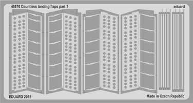 Detailset Douglas SBD Dauntless air brakes (Eduard / Accurate)  E48-870
