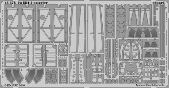 Detailset Junkers Ju88A-5 Exterior (Revell) E48-876