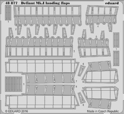 Detailset Boulton Paul Defiant MKI Flaps (Airfix) E48-877