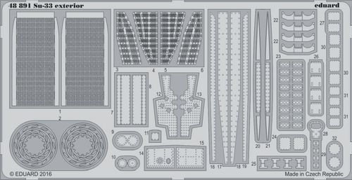 Detailset Suchoi Su33 Flanker Exterior (Kinetic)  E48-891