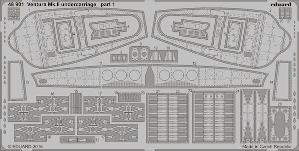 Detailset Lockheed Ventura MKII Undercarriage (Revell)  E48-901
