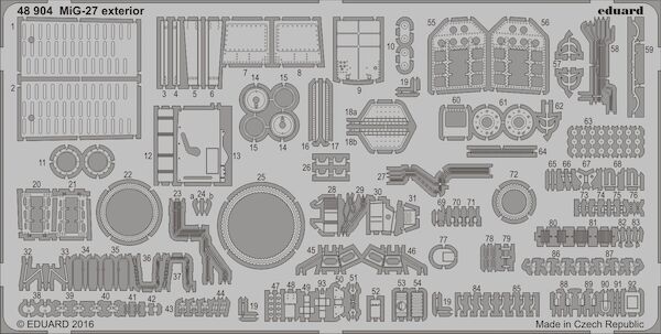 Detailset Mikoyan MiG27 Flogger exterior (Trumpeter)  E48-904