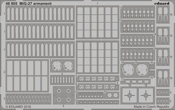 Detailset Mikoyan MiG27 Flogger Armament (Trumpeter)  E48-905