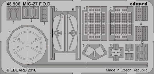 Detailset Mikoyan MiG27 Flogger FOD set (Trumpeter)  E48-906