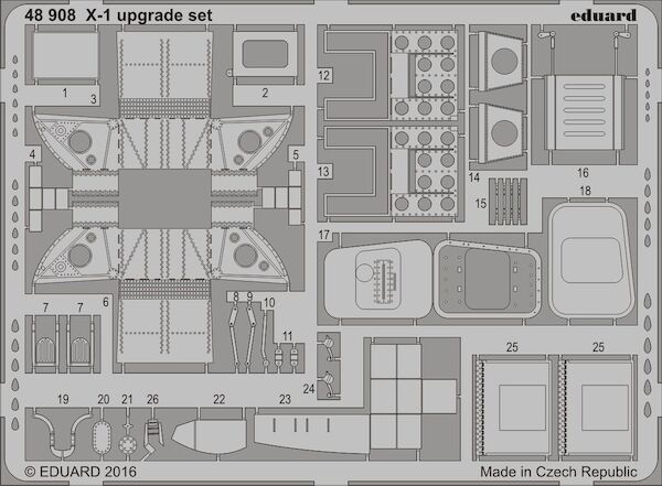 Detailset Bell X1 upgrade set (Eduard)  E48-908