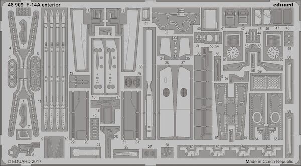 Detailset F14A Tomcat Exterior (Tamiya)  E48-909