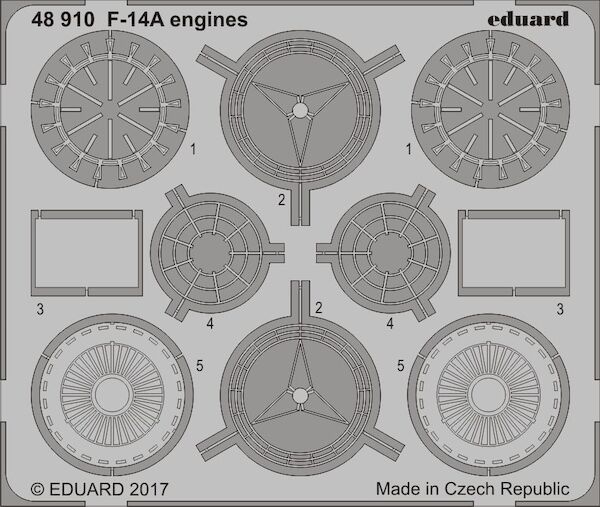Detailset F14A Tomcat Engines (Tamiya)  E48-910