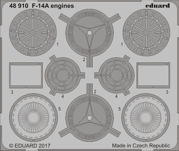 Detailset F14A Tomcat Engines (Tamiya) E48-910