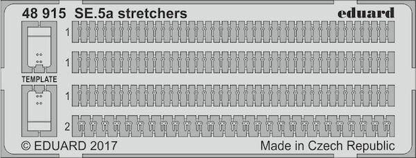 Detailset SE5a Stretchers (Eduard)  E48-915
