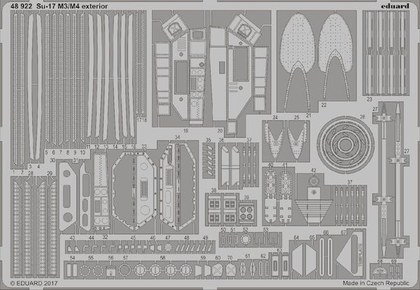 Detailset Suchoi Su17M-3/M-4 Fitter (Kitty Hawk) E48-922