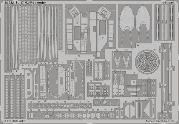 Detailset Suchoi Su17M-3/M-4 Fitter (Kitty Hawk)  E48-922