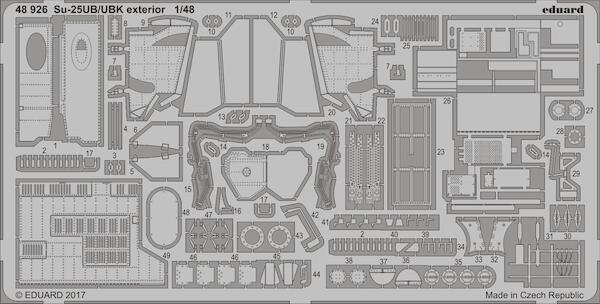 Detailset Suchoi Su25UB/UBK Frogfoot (SMER/KP) E48-926