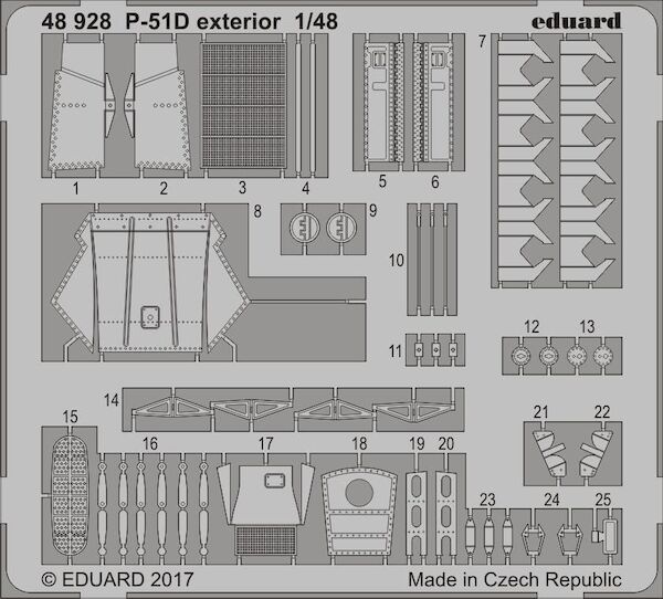 Detailset P51D Mustang (Meng)  E48-928