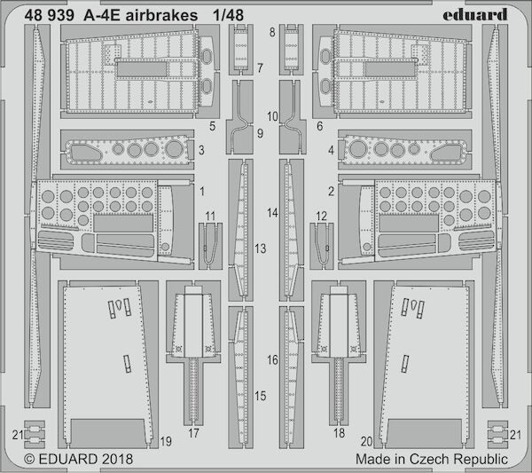 Detailset A4E Skyhawk Airbrakes (Hobby Boss)  E48-939