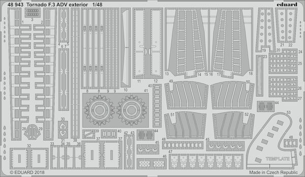 Detailset Tornado ADV F3 Exterior set (Airfix)  E48-943