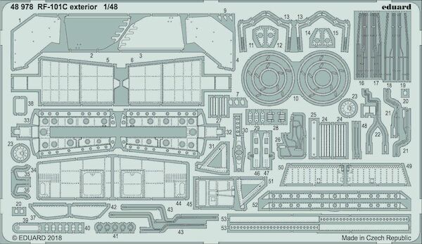 Detailset RF101C Voodoo Exterior (Kitty Hawk)  E48-978