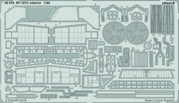 Detailset RF101C Voodoo Exterior (Kitty Hawk) E48-978