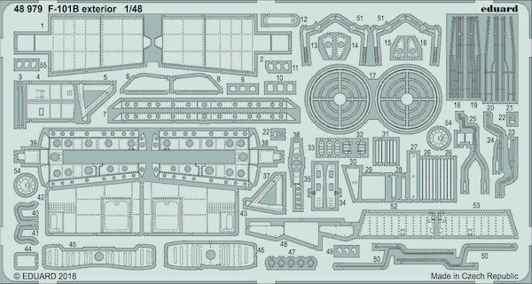 Detailset F101B Voodoo Exterior (Kitty Hawk)  E48-979