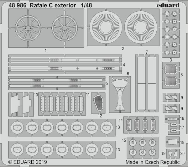 Detailset Rafale C Exterior (Revell)  E48-986