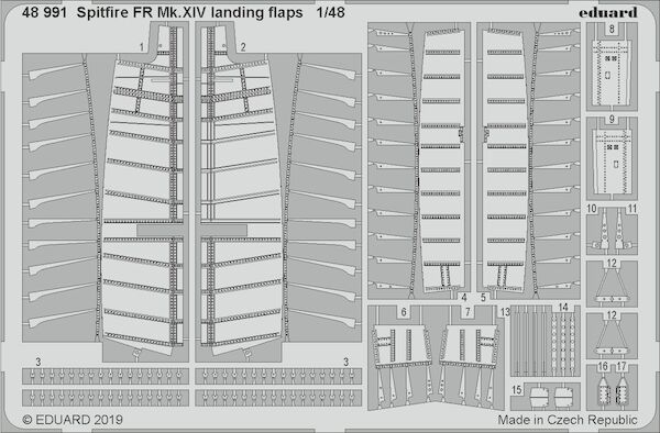 Detailset Spitfire FR MKXIV Flaps (Airfix)  E48-991